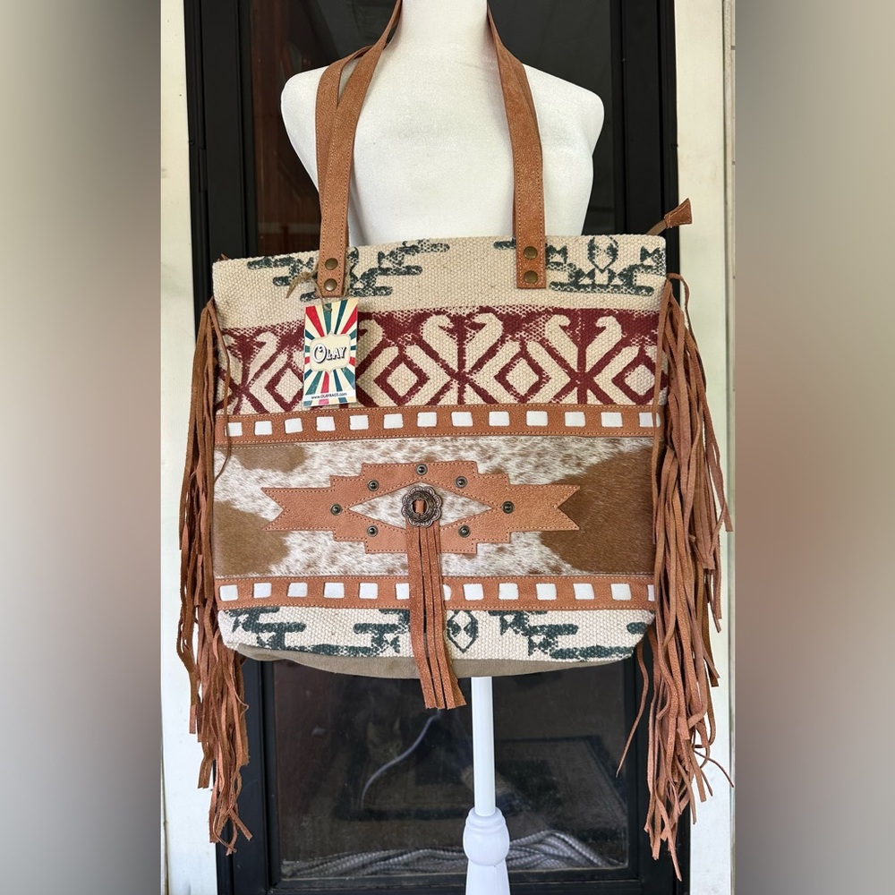 American Darling - OLAY Rustic Fringe Tote Bag